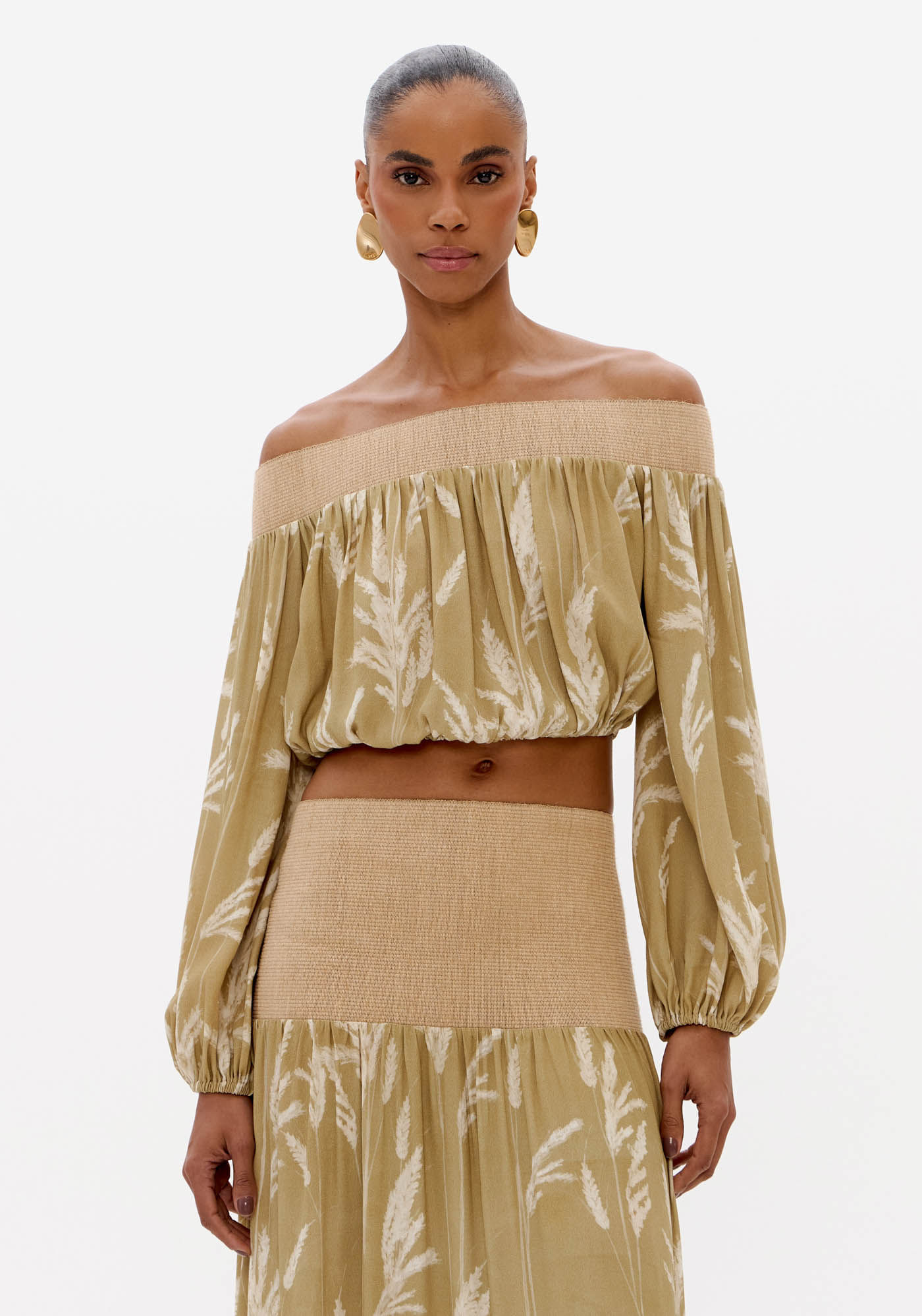 Blusa Estampada Manga Longa