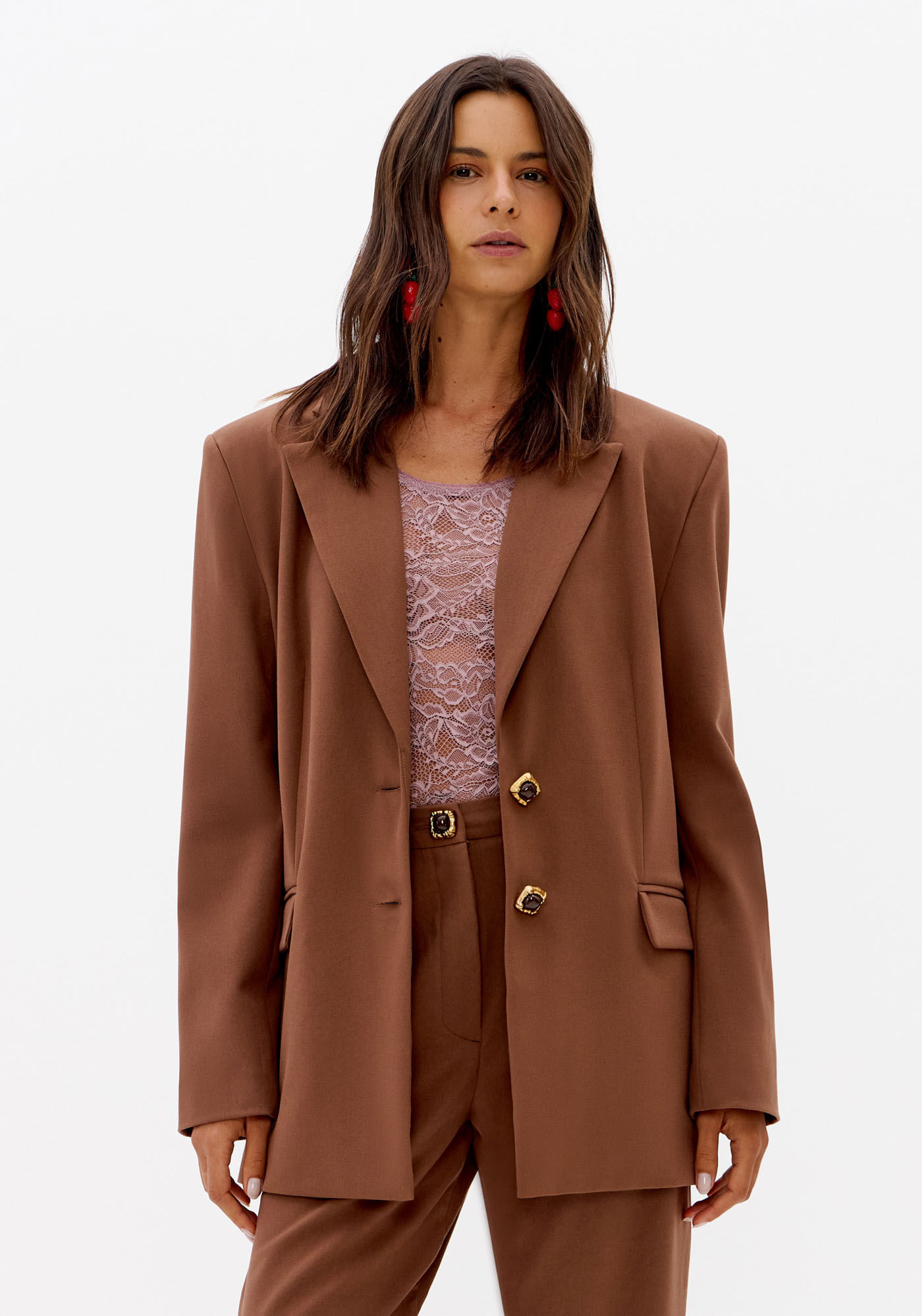 Blazer Oversized Com Viscose