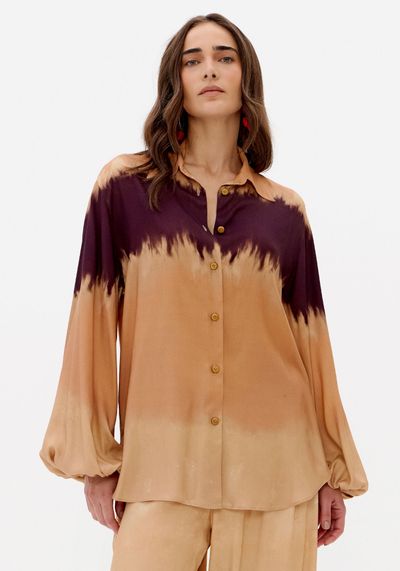 Camisa Estampada Com Viscose