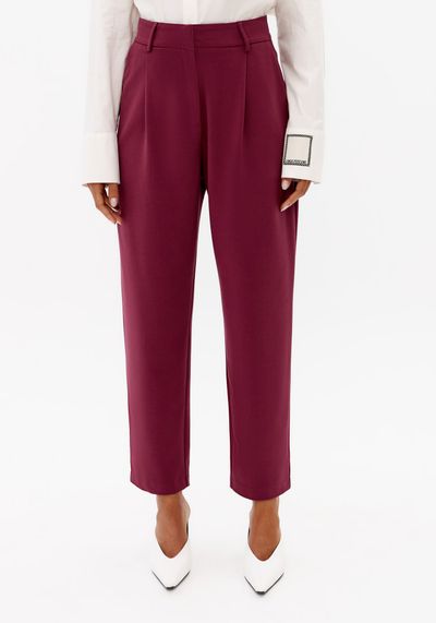 Calça Carrot Alfaiataria Cintura Alta