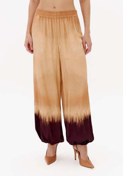 Calça Jogging Estampada Com Viscose