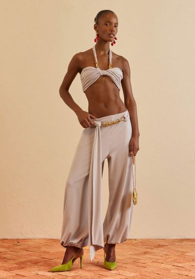 Calça Aladim Com Cinto