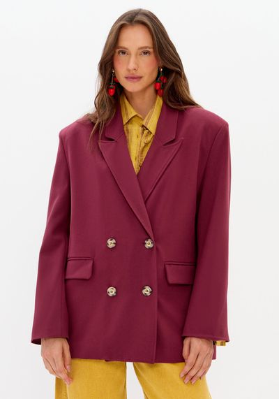 Blazer Oversized Manga Longa