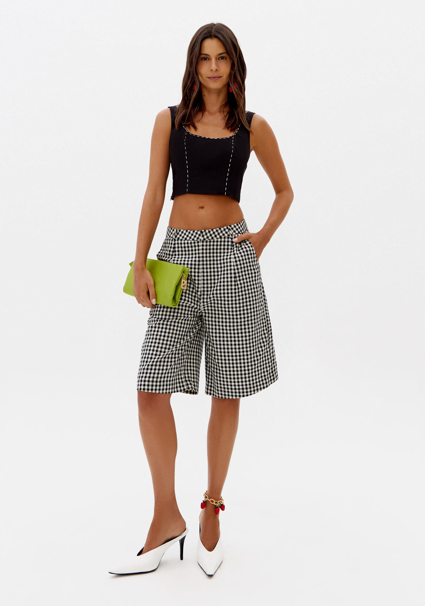 Top Cropped De Alfaiataria