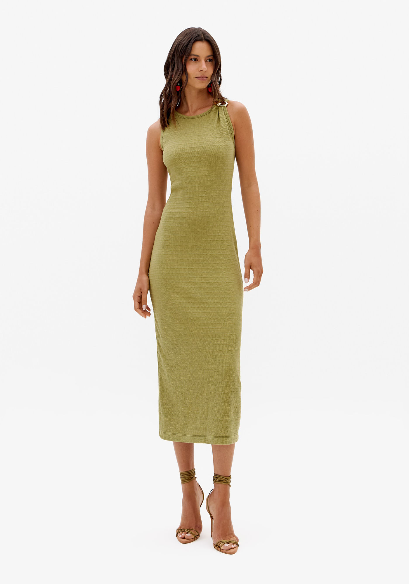 Vestido Super Midi Sem Mangas