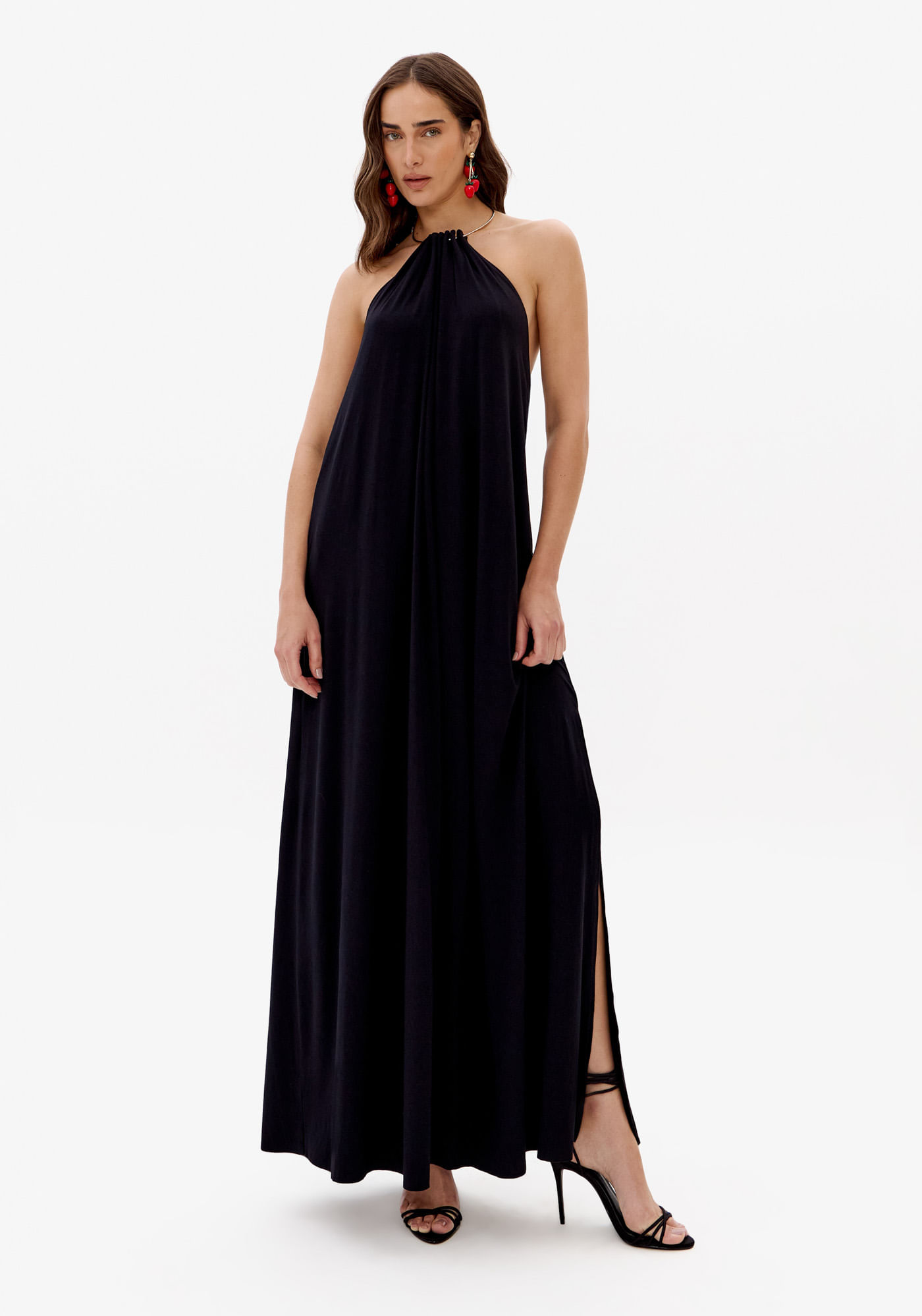 Vestido Longo Frente Única