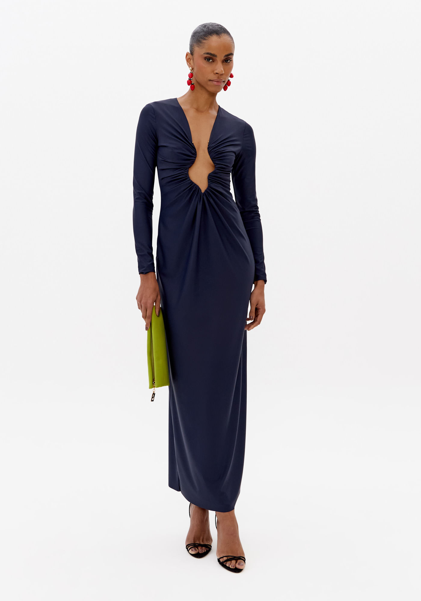 Vestido Longo De Malha
