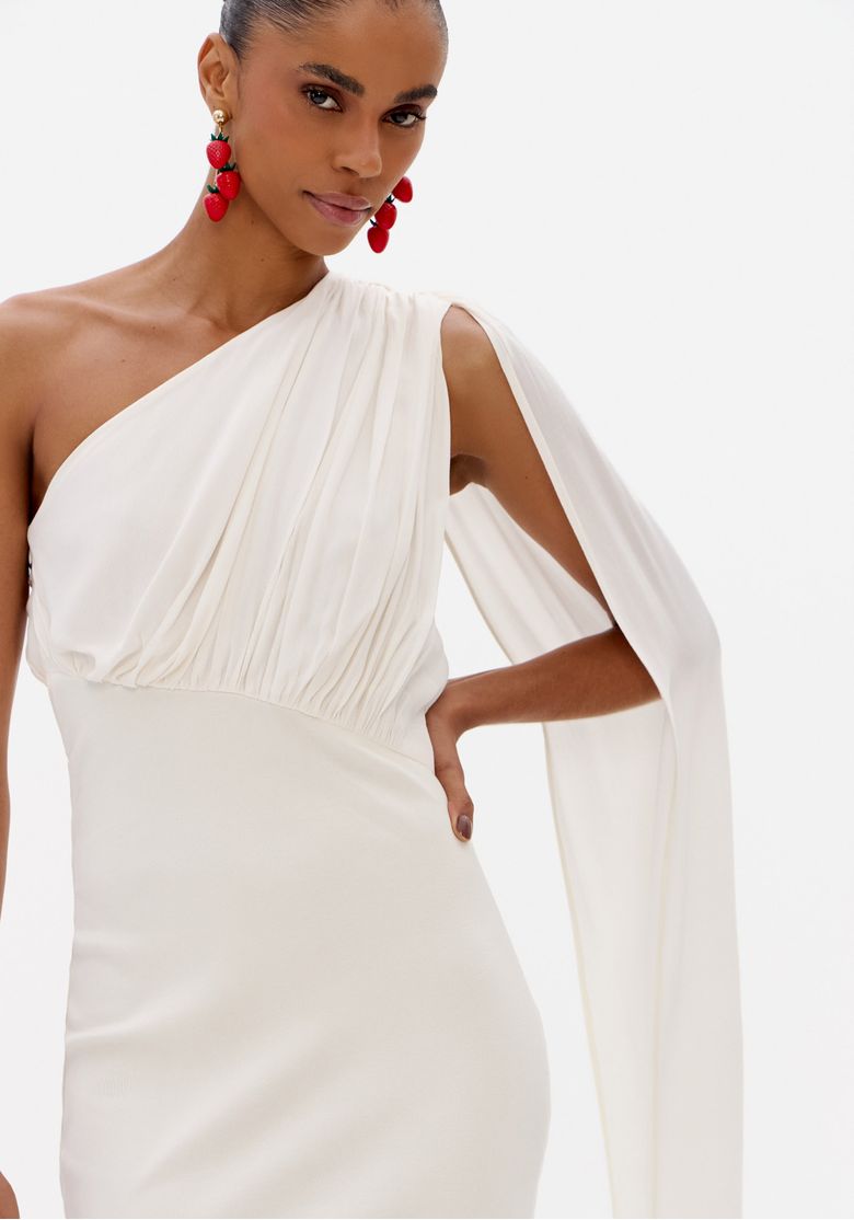Vestido Super Midi Ombro Único