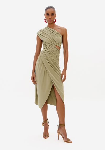 Vestido De Malha Sem Manga