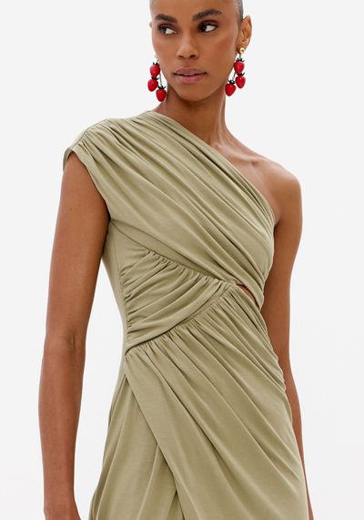 Vestido De Malha Sem Manga