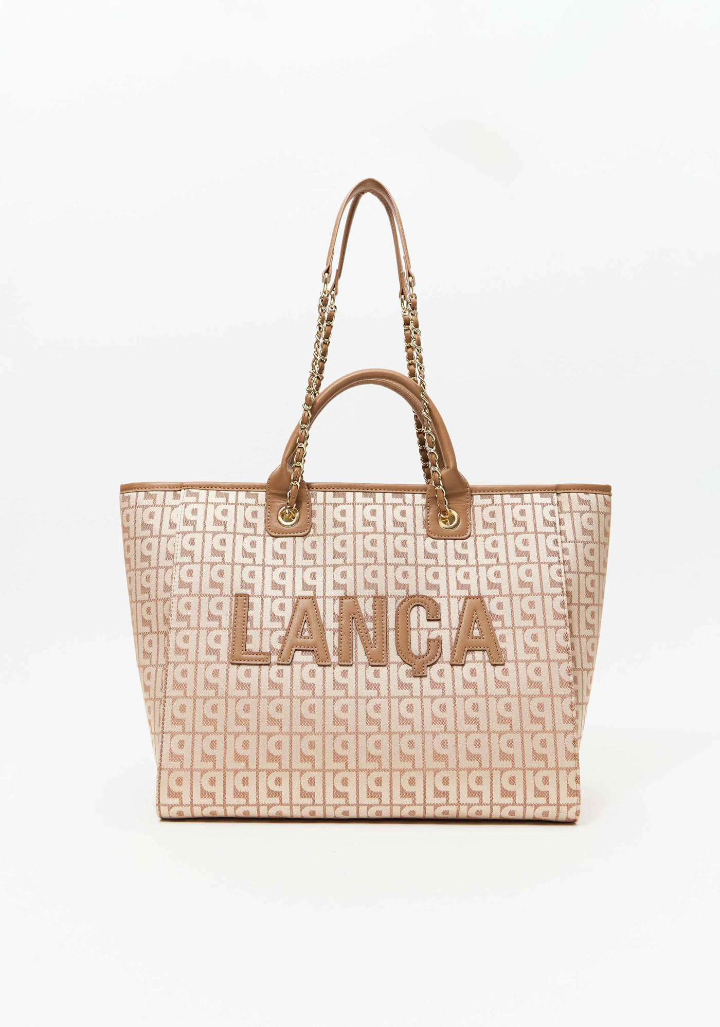 Bolsa Shopping Monograma Lp Jacquard