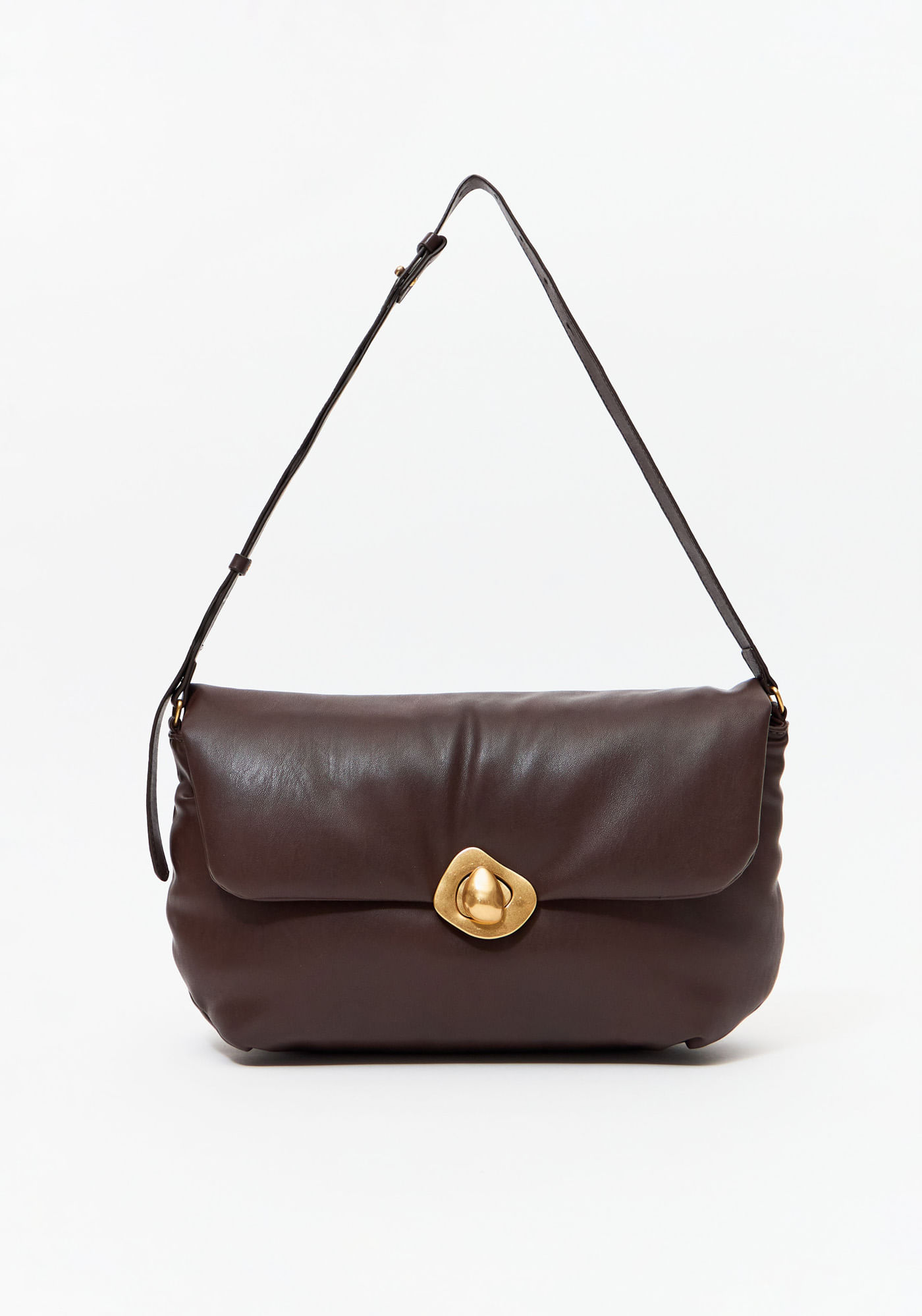 Bolsa Shoulder Com Fecho Orgânico