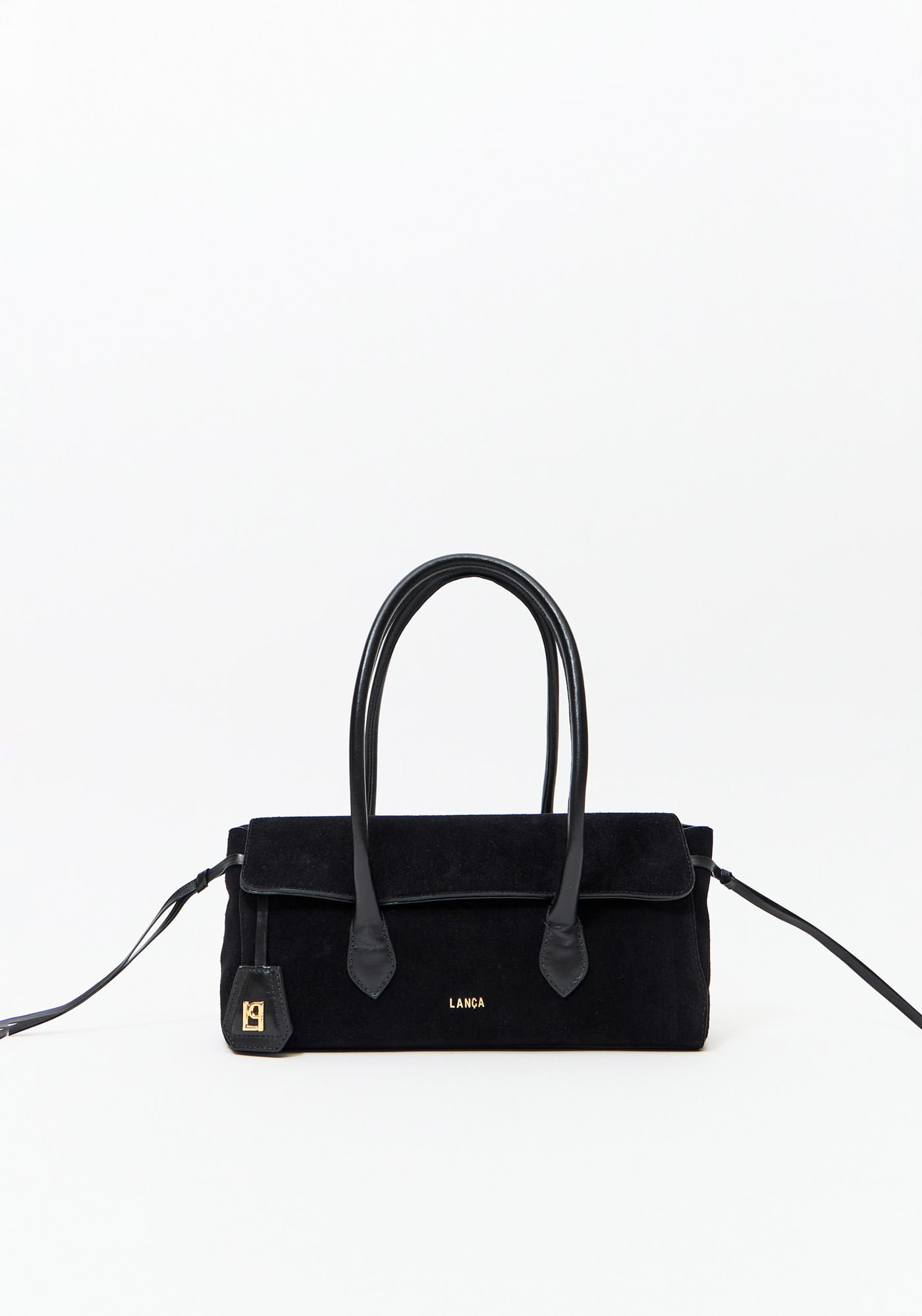 Bolsa Shoulder De Couro Com Nó Lateral