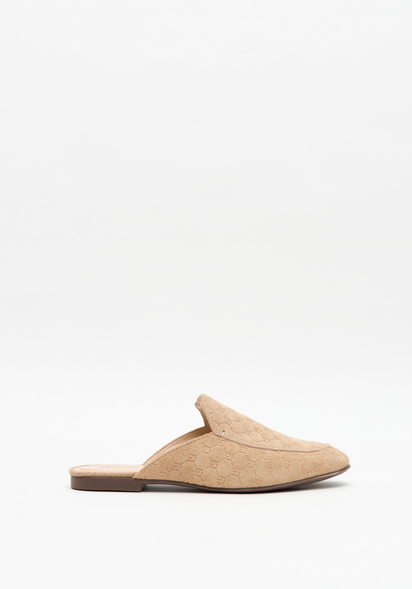 Sapatilha Mule Couro Monograma
