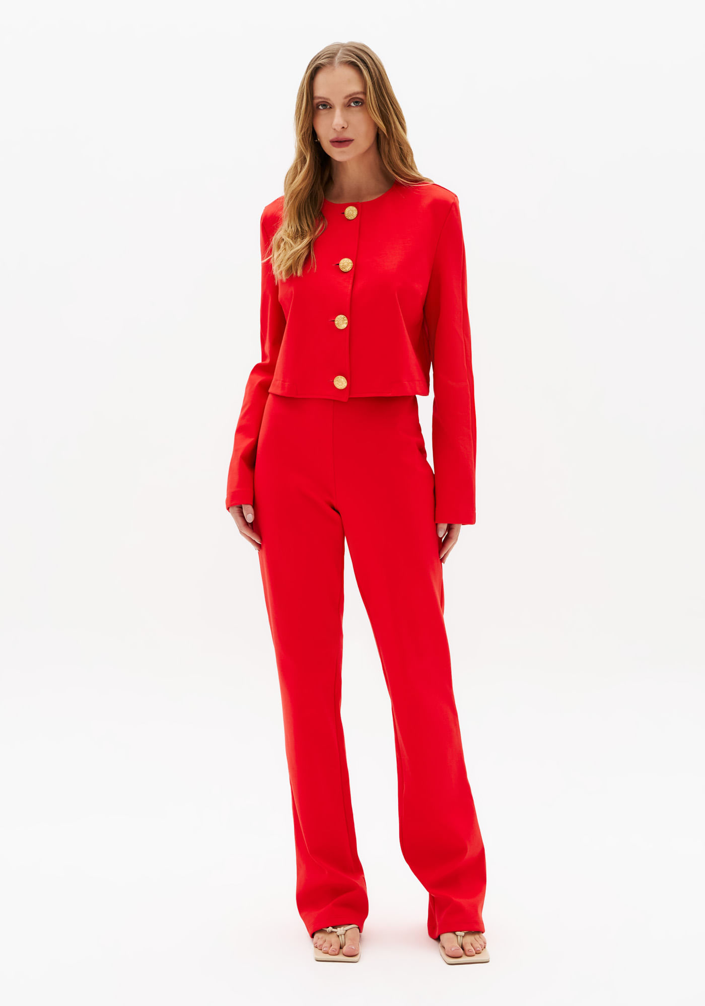 Calça Flare Cintura Alta