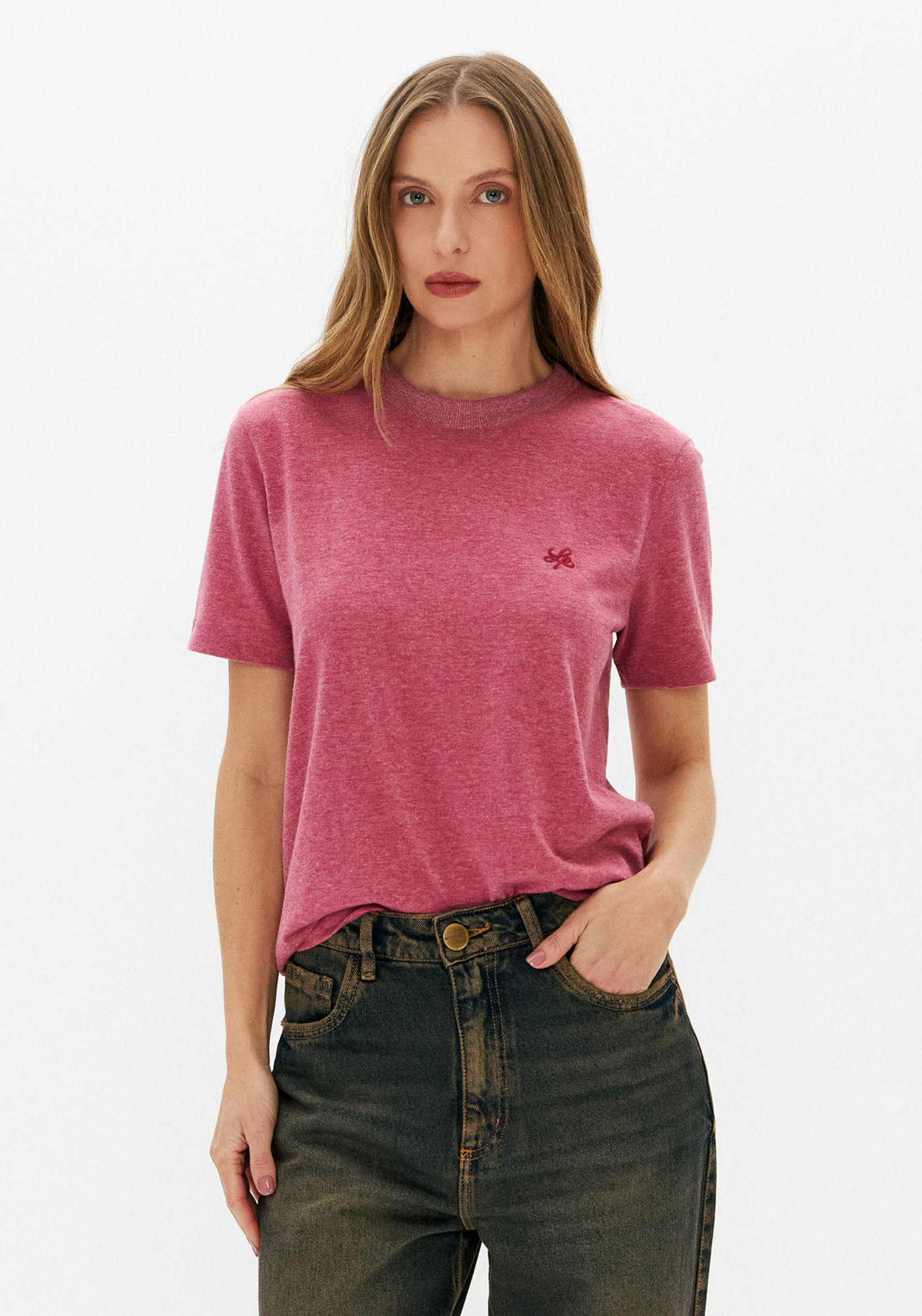T-shirt Regular Manga Curta
