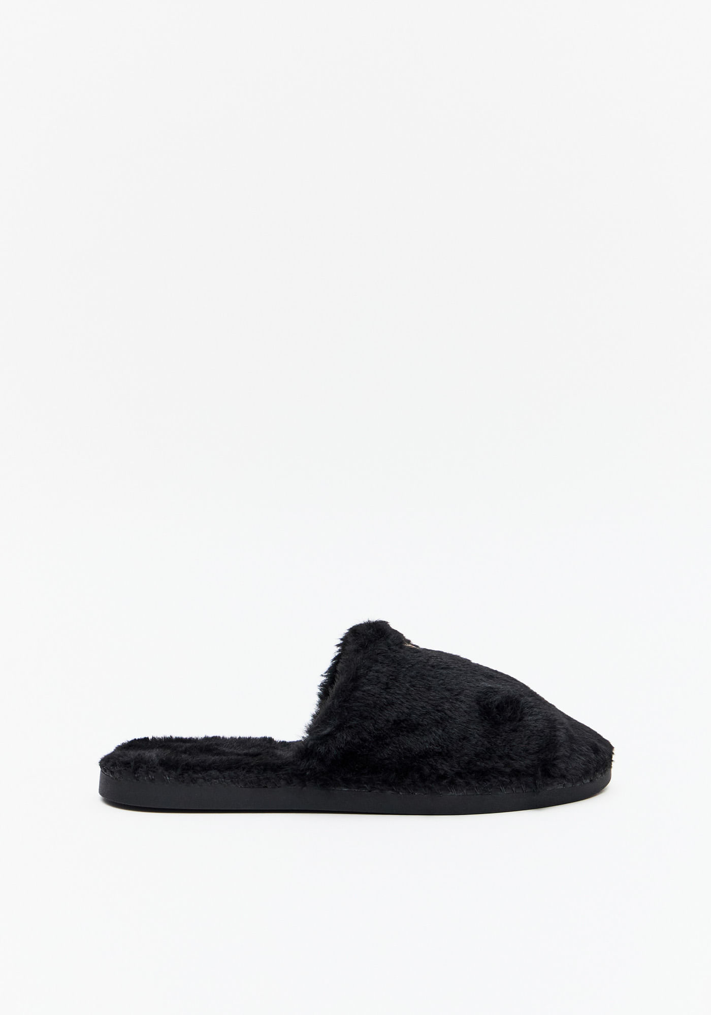 Slide Pantufa Com Pelo