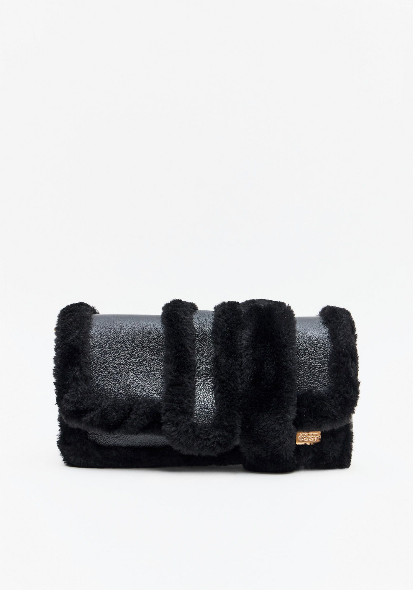Bolsa Shoulder Com Detalhes Em Pelo