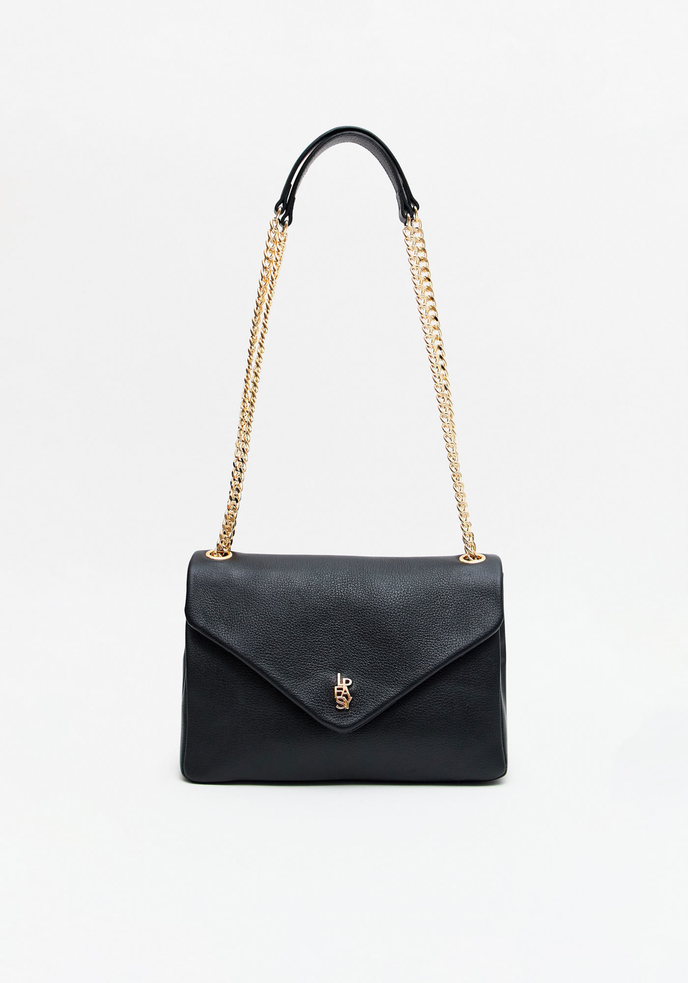 Bolsa Shoulder Couro Alça Corrente