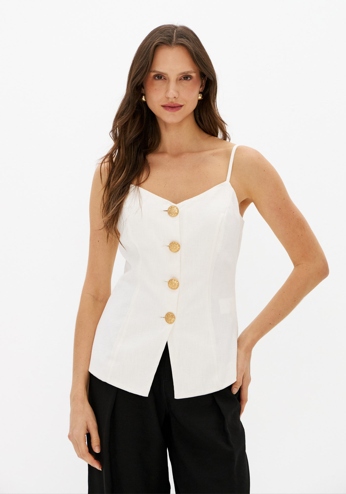 Blusa Colete De Alças