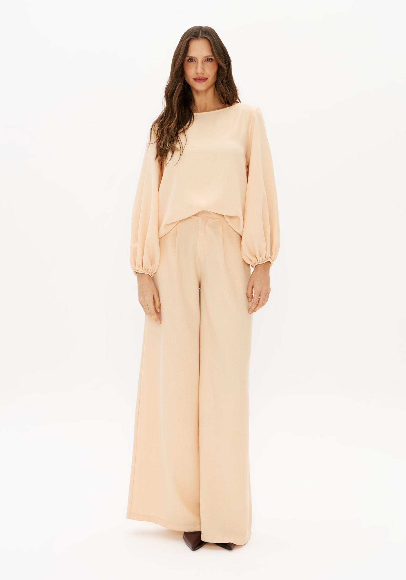 Calça Pantalona Cintura Alta