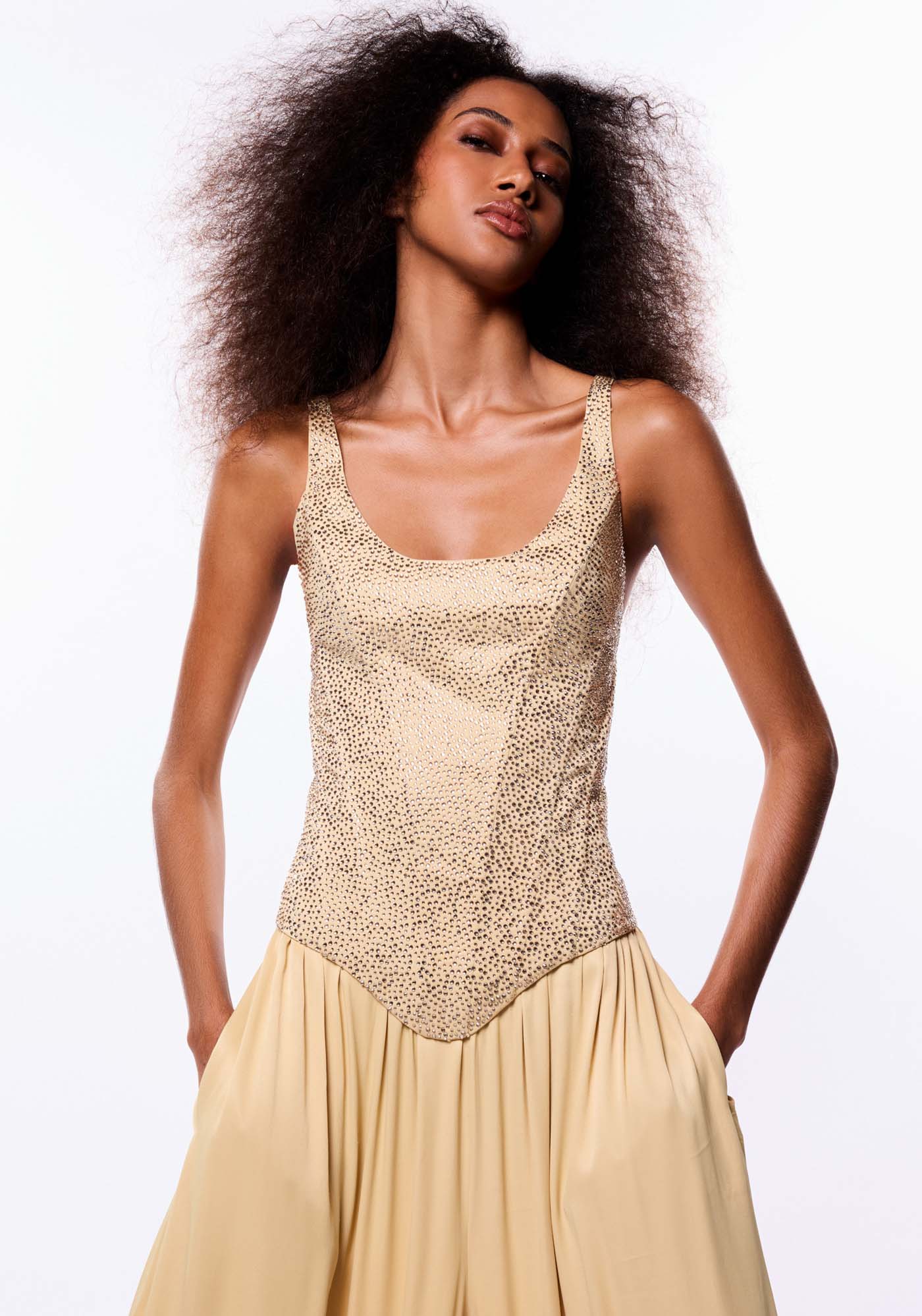 Blusa Corset Acetinada De Viscose