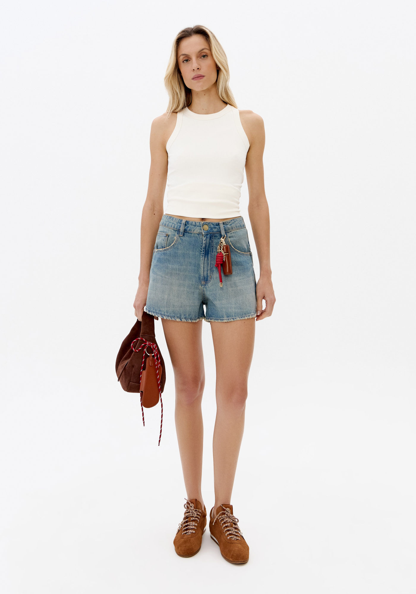 Short Jeans Comfort Cintura Média