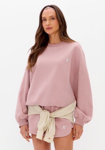 Moletom Oversized Manga Longa