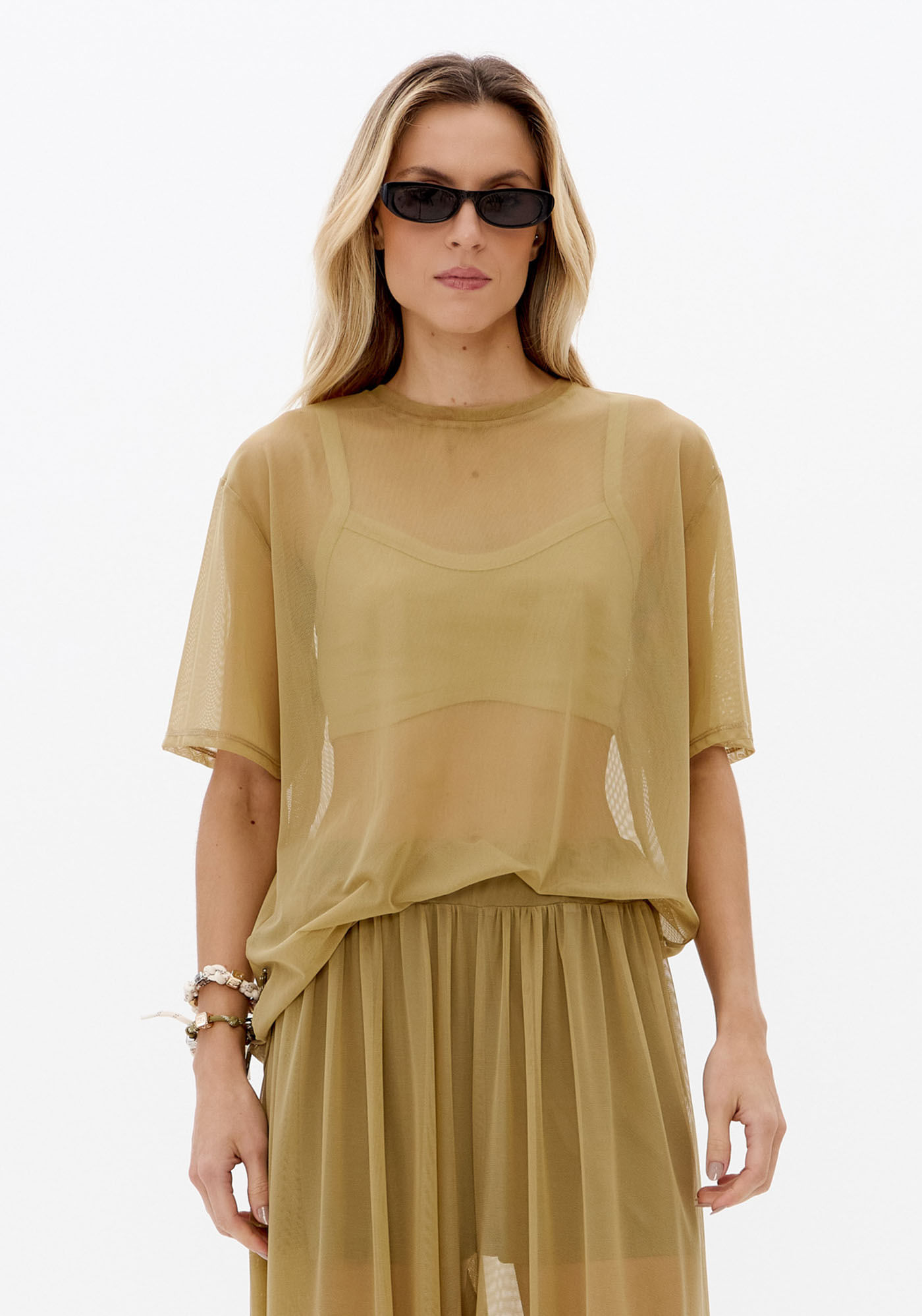 T-Shirt Oversized De Tule