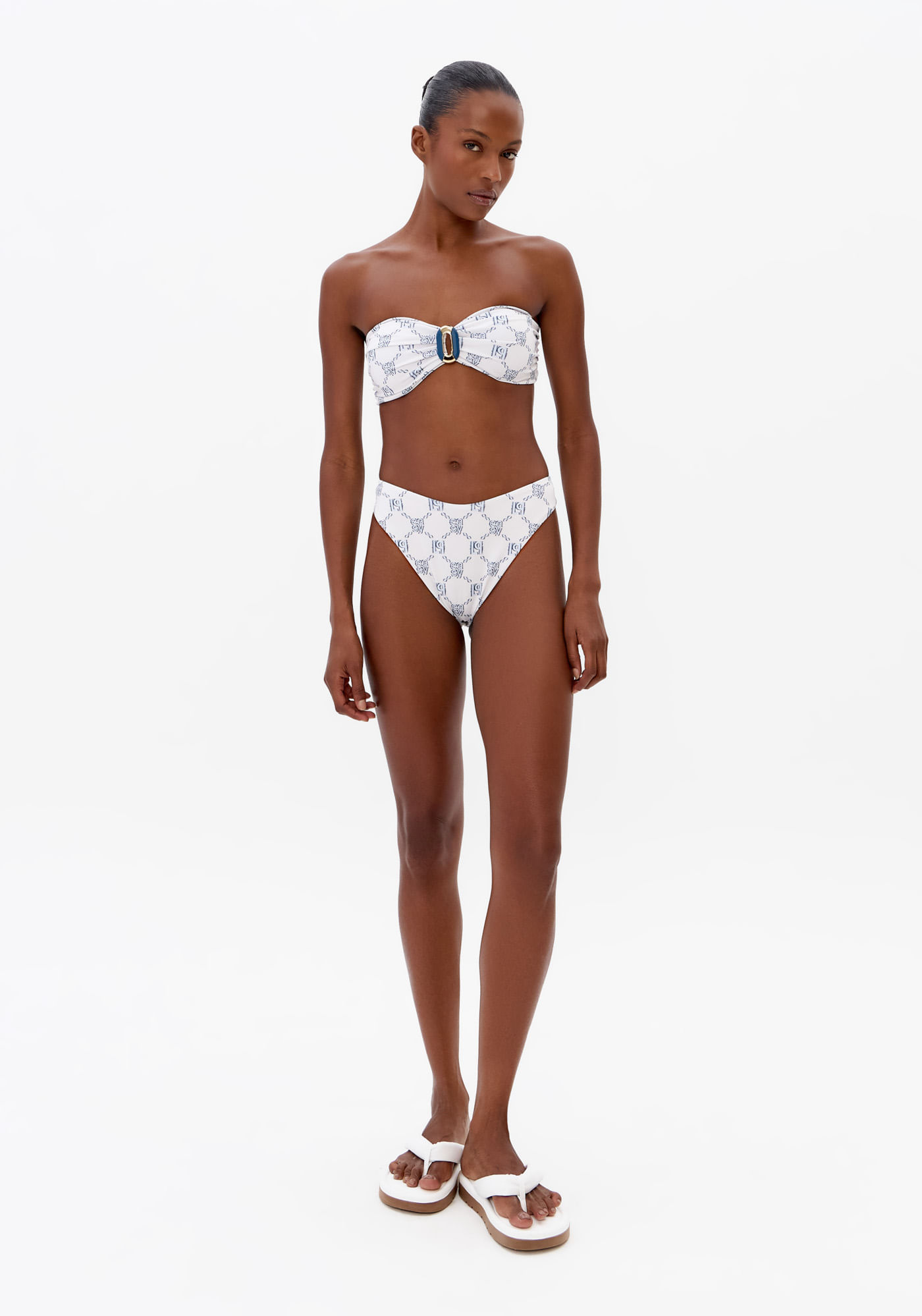 Biquíni Sem Alças Asa Delta Estampado