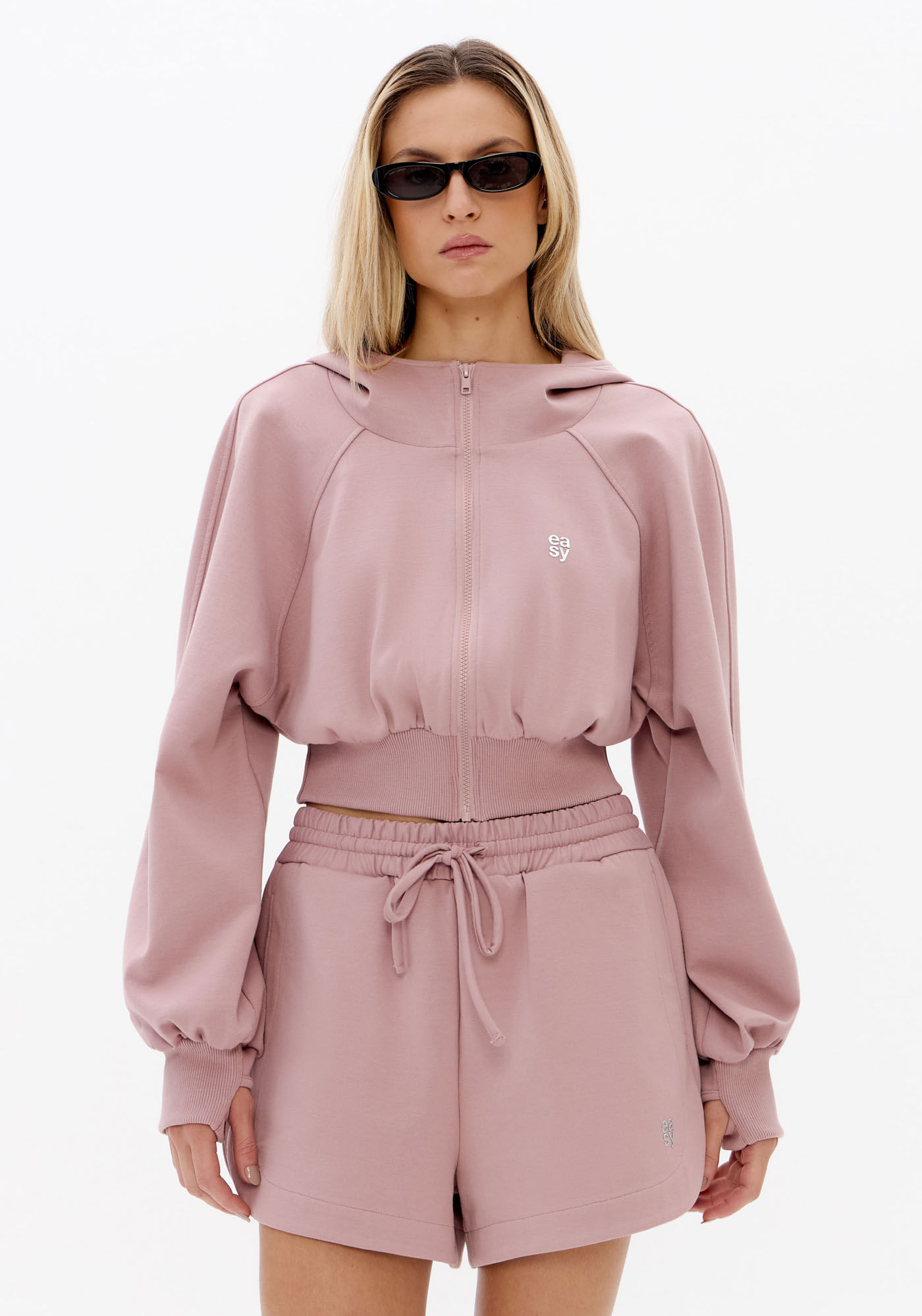 Jaqueta De Moletom Cropped