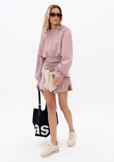 Jaqueta De Moletom Cropped