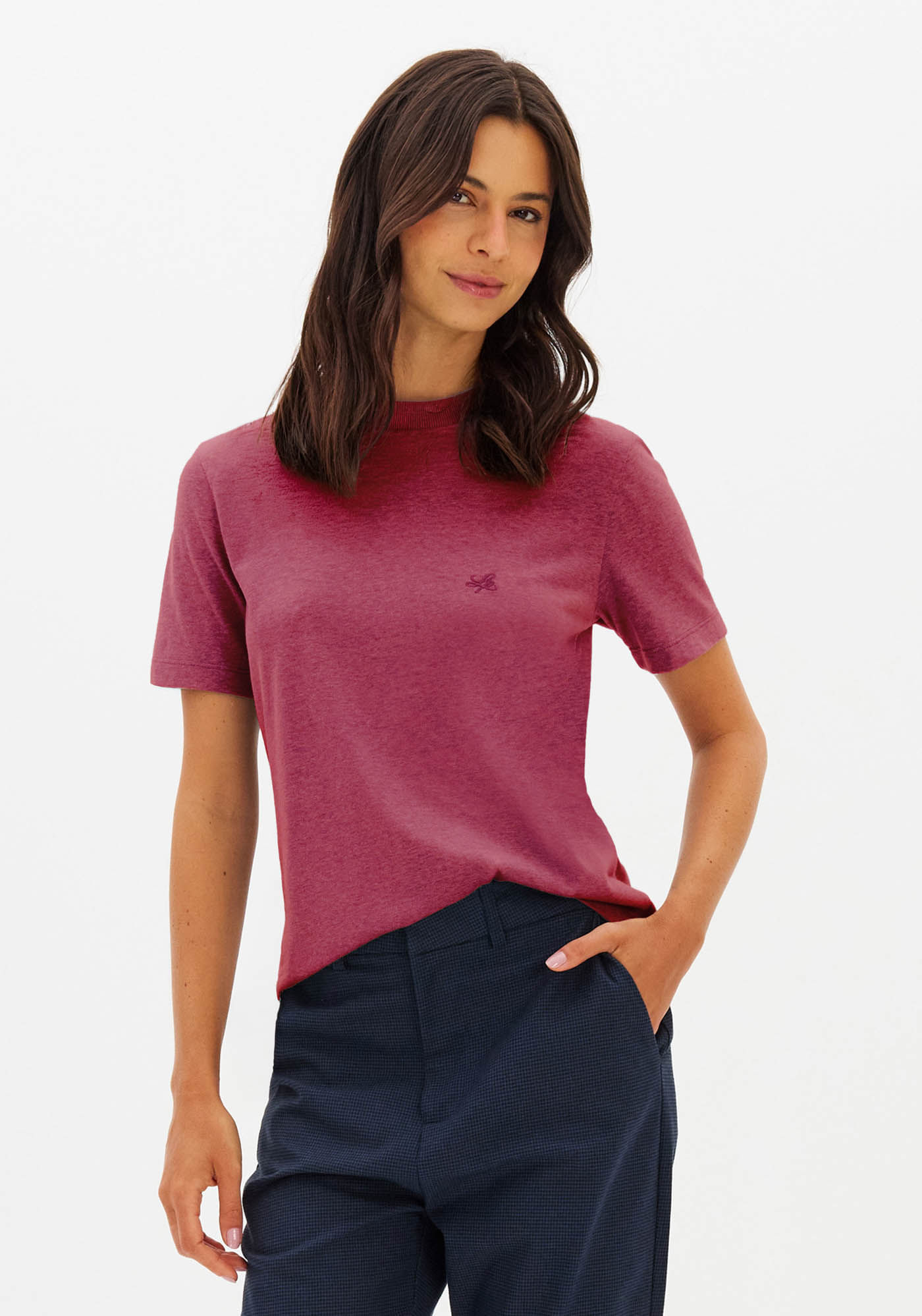 T-Shirt Baby Look Manga Curta