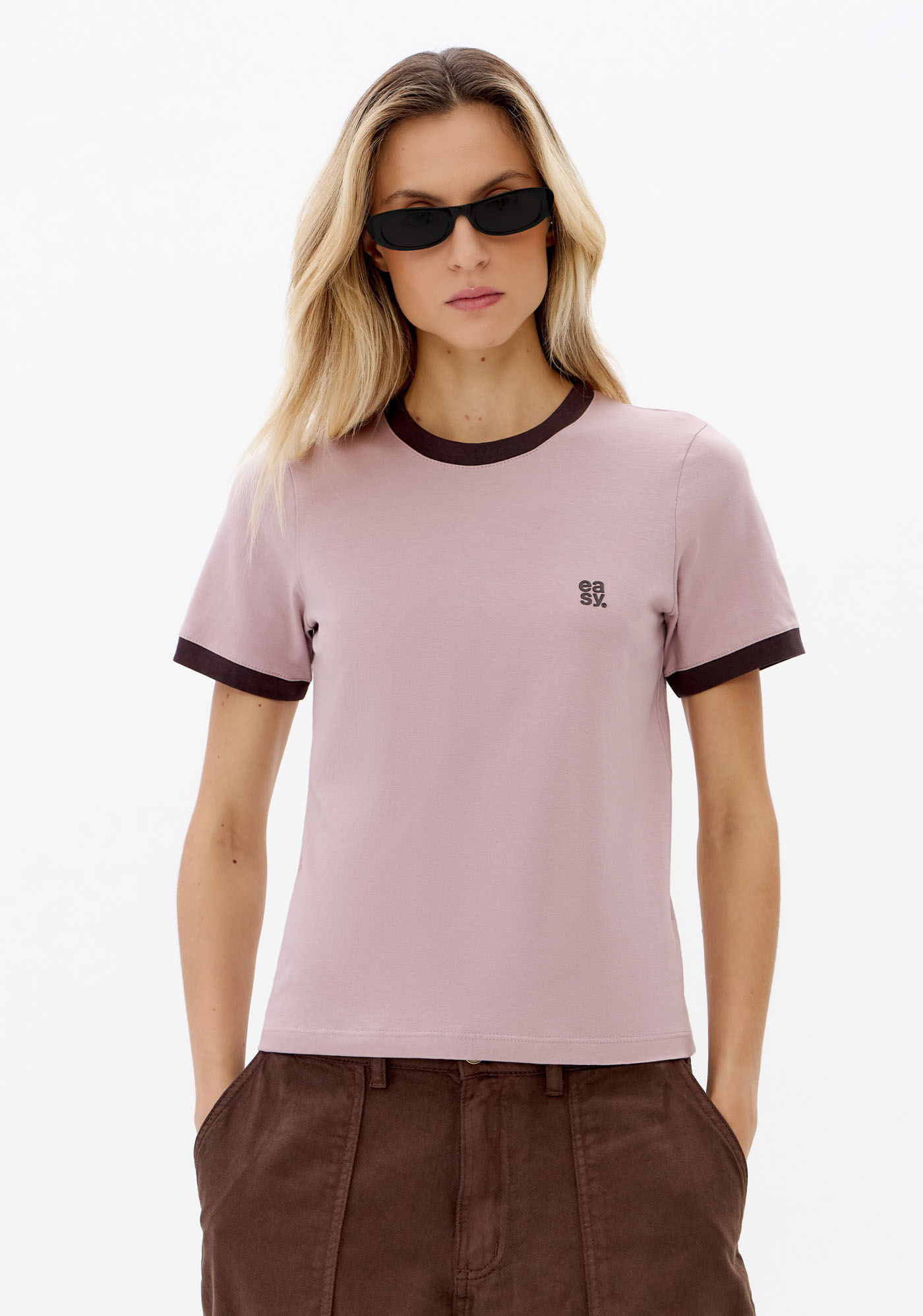 T-Shirt Baby Look Com Estampa