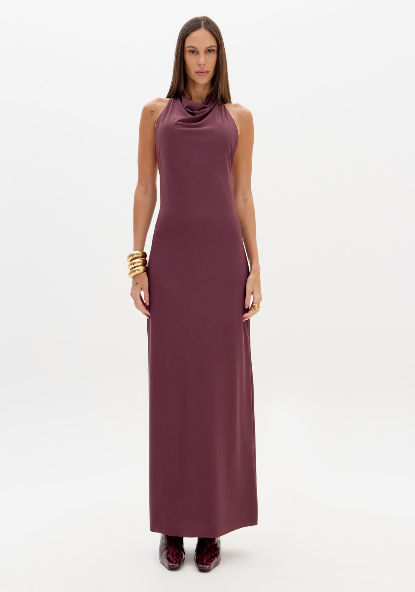 Vestido Longo Sem Mangas