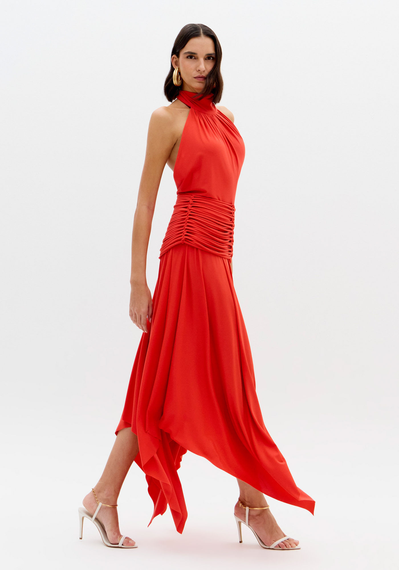 Vestido Super Midi Frente Única
