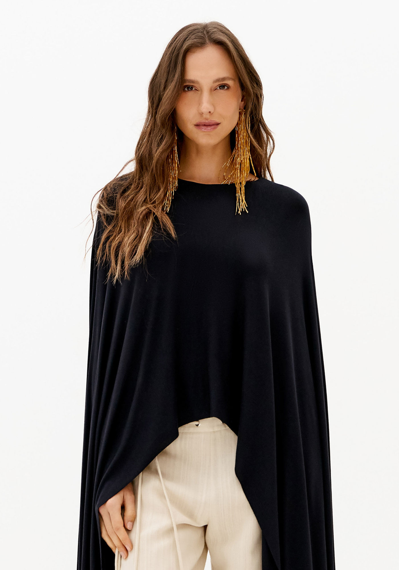 Blusa Manga Longa Ampla