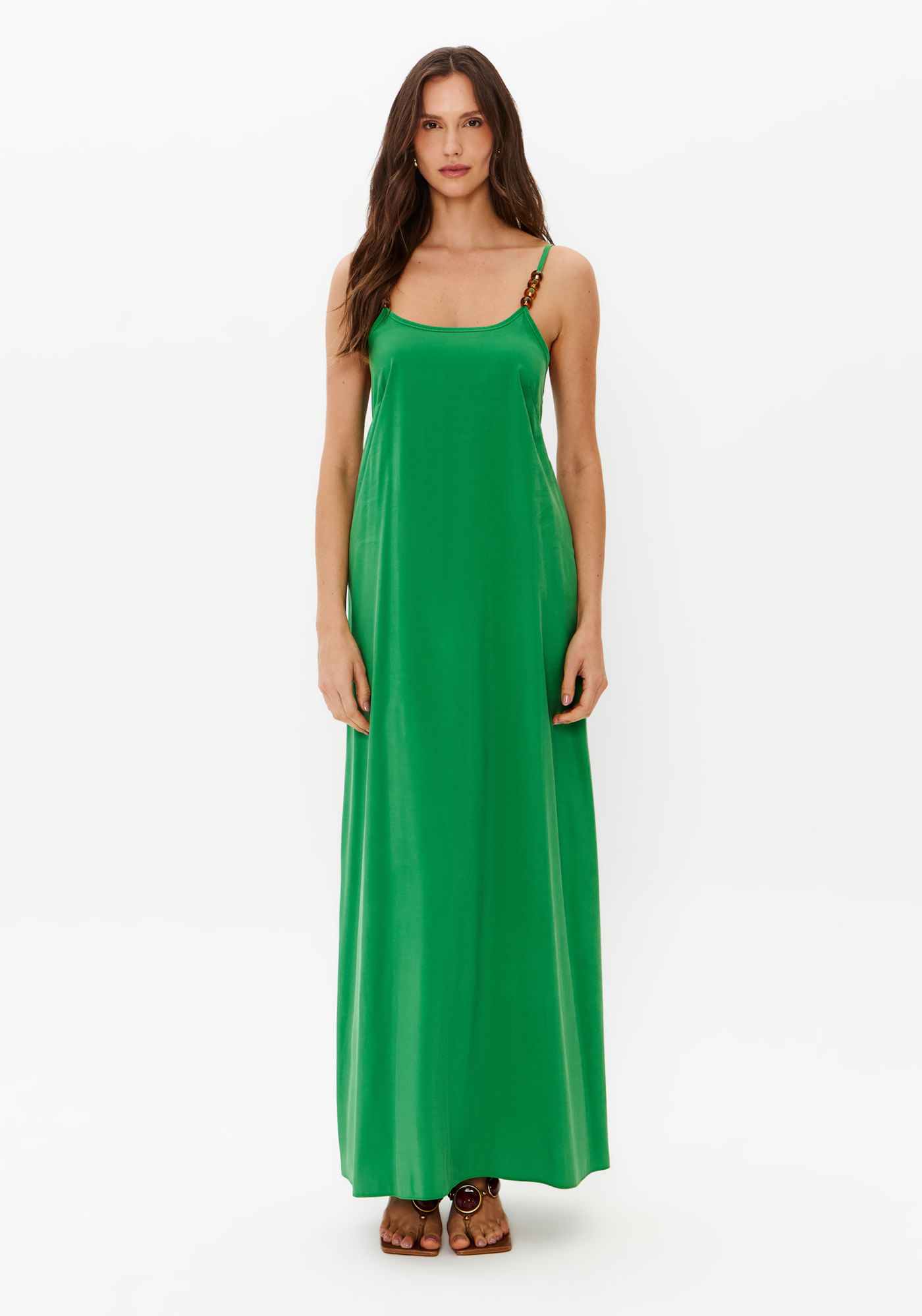 Vestido Super Midi De Alça