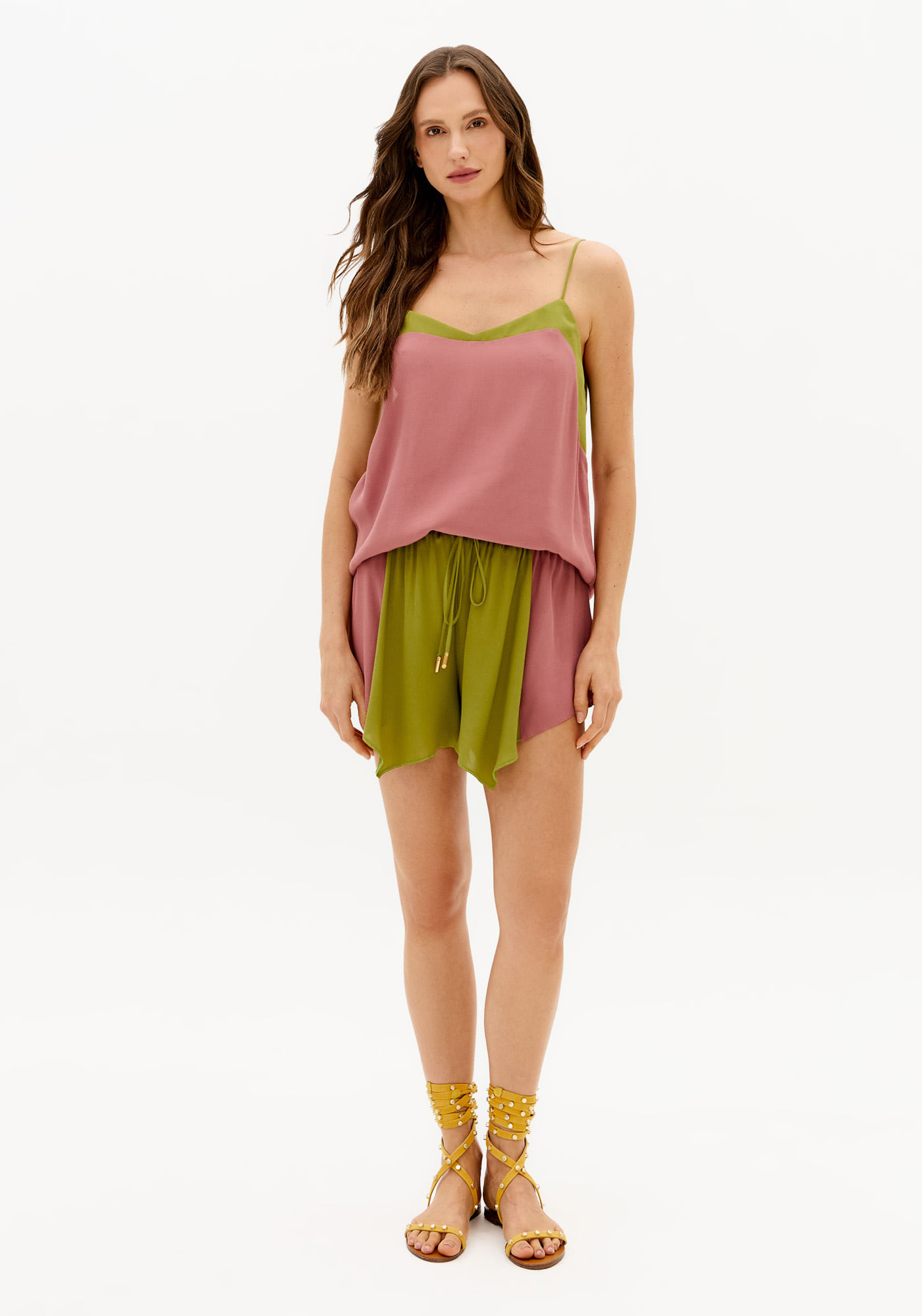 Short Doll Bicolor Com Viscose