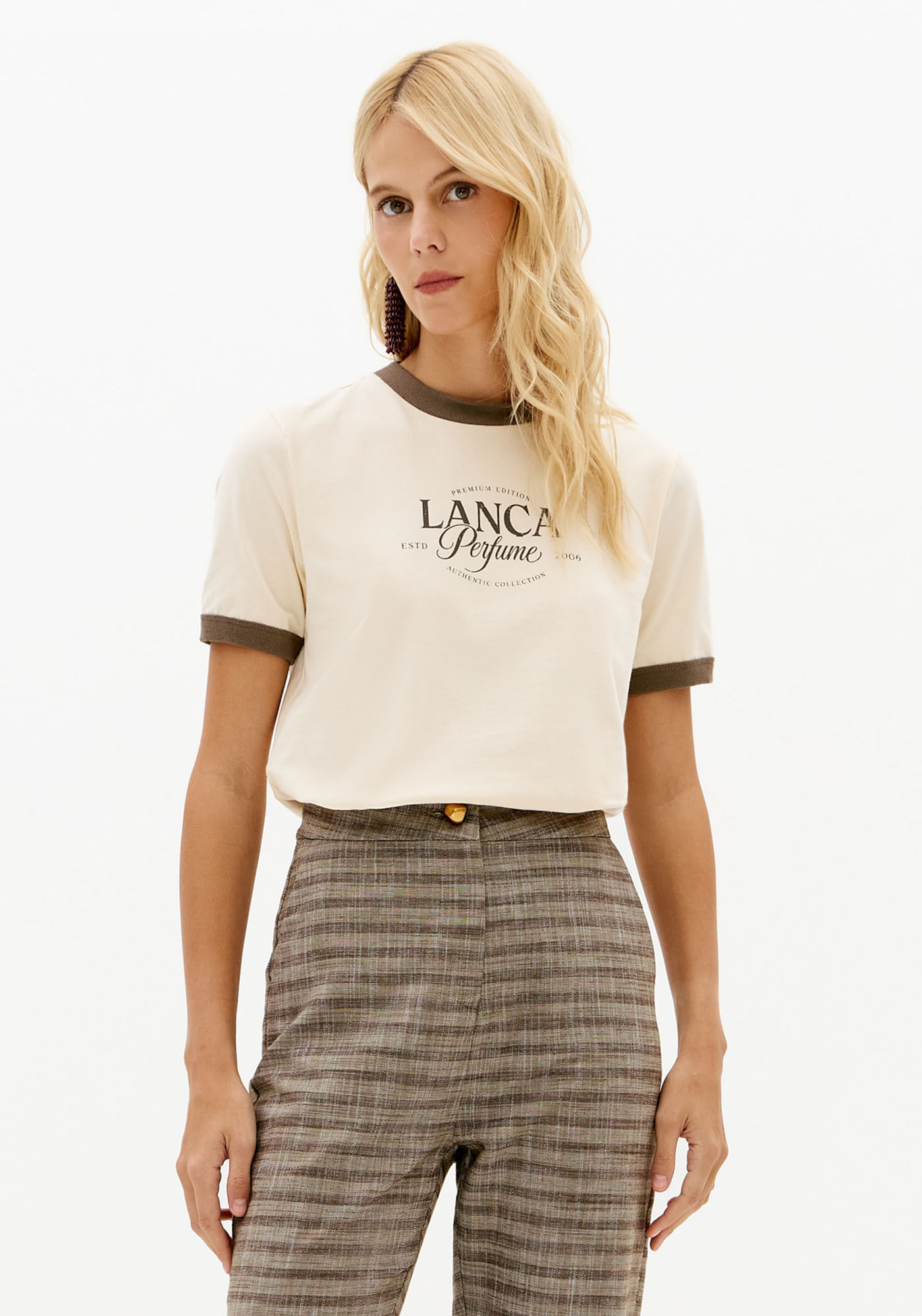 T-Shirt Baby Look Bicolor