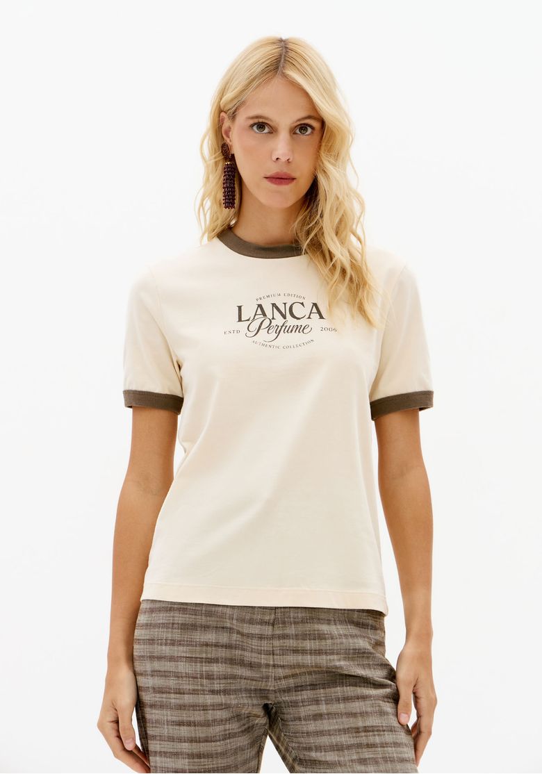 babylclub ×egg ロンT シズニルック T-Shirt Baby Look Bicolor - Lança Perfume
