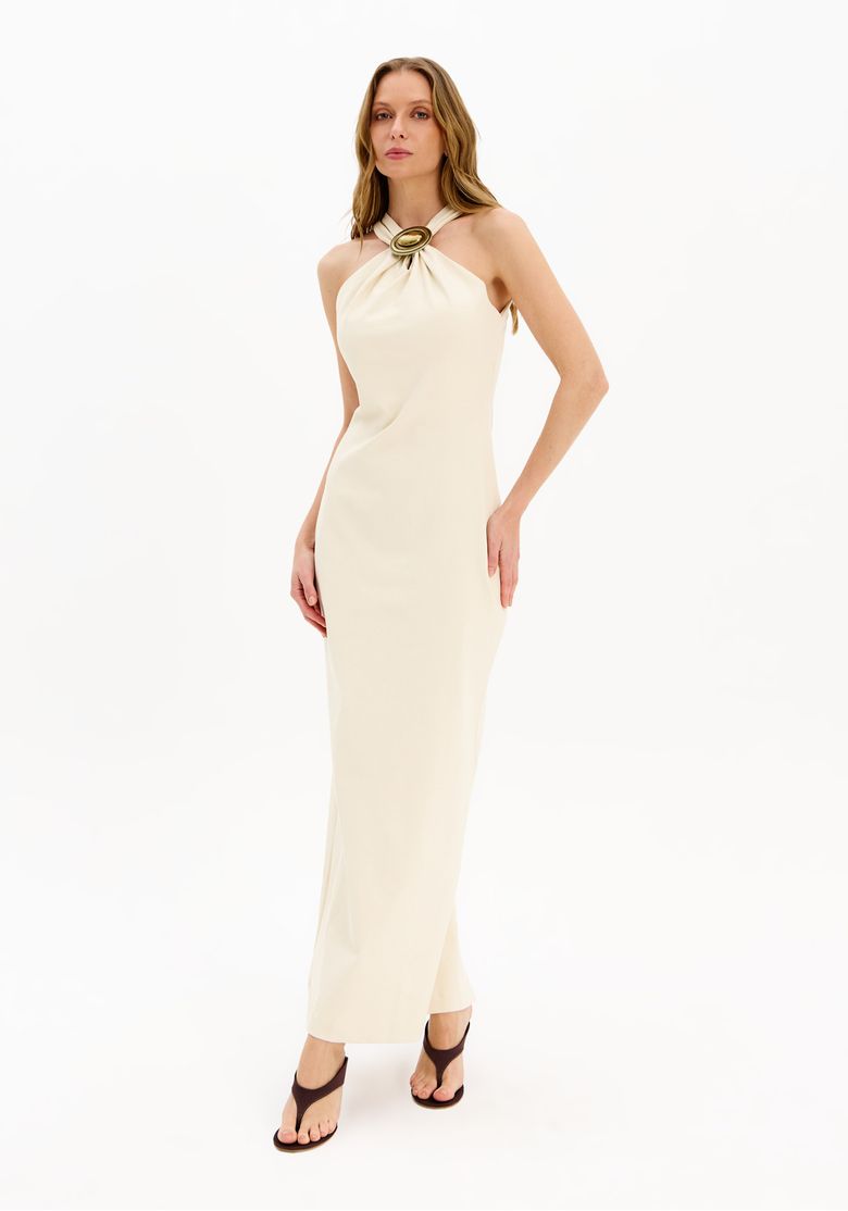 Vestido Super Midi Sem Manga