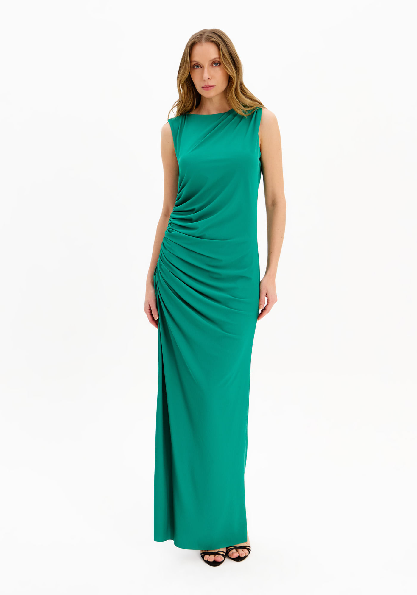 Vestido Super Midi Sem Manga