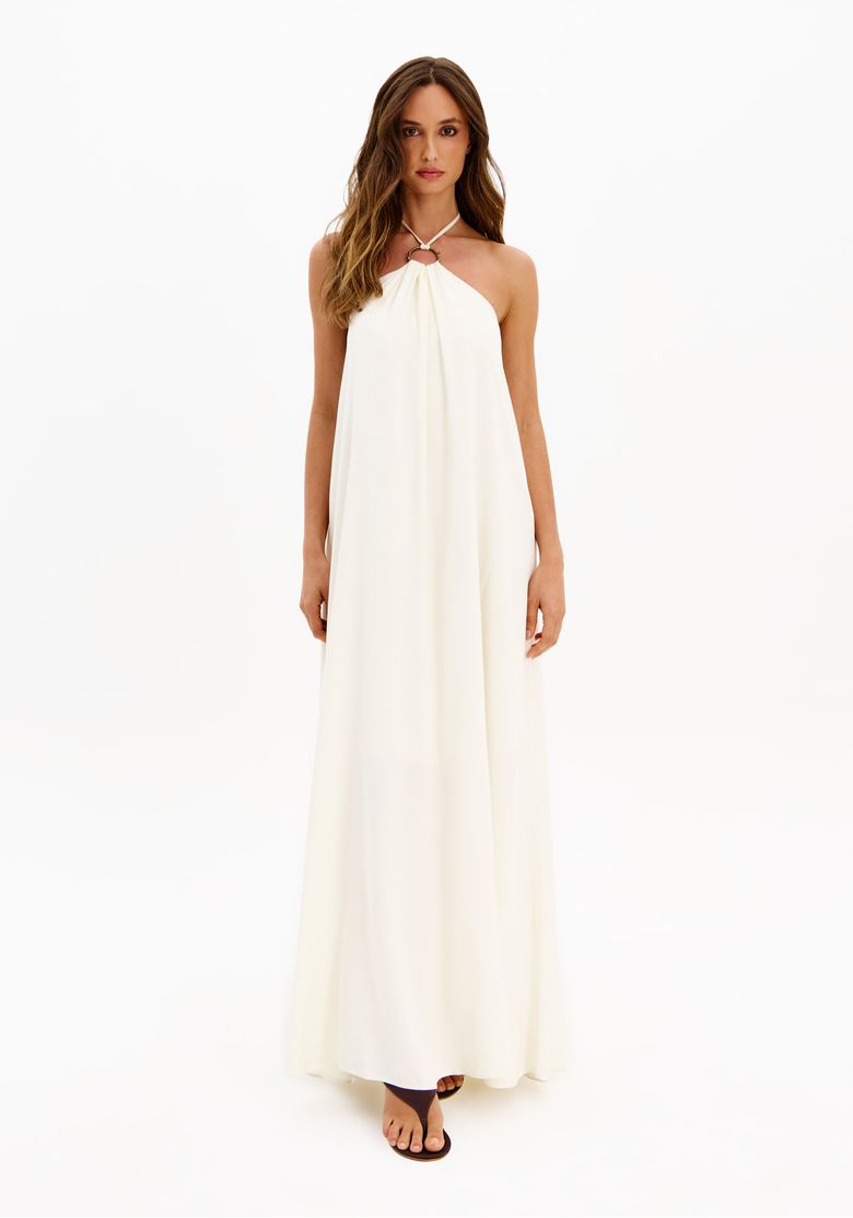 Vestido Super Midi Frente Única
