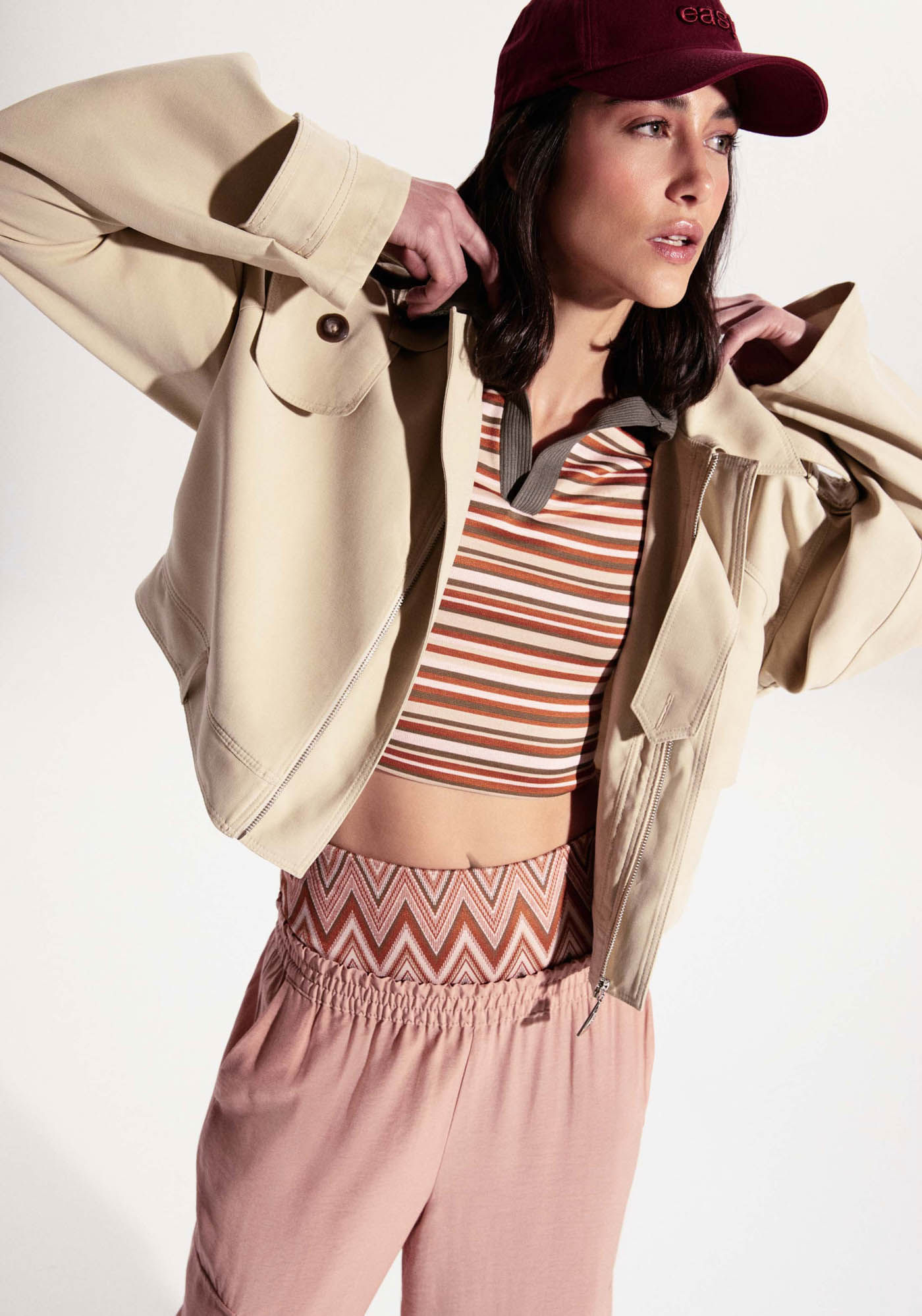 Jaqueta Trench Coat Curto