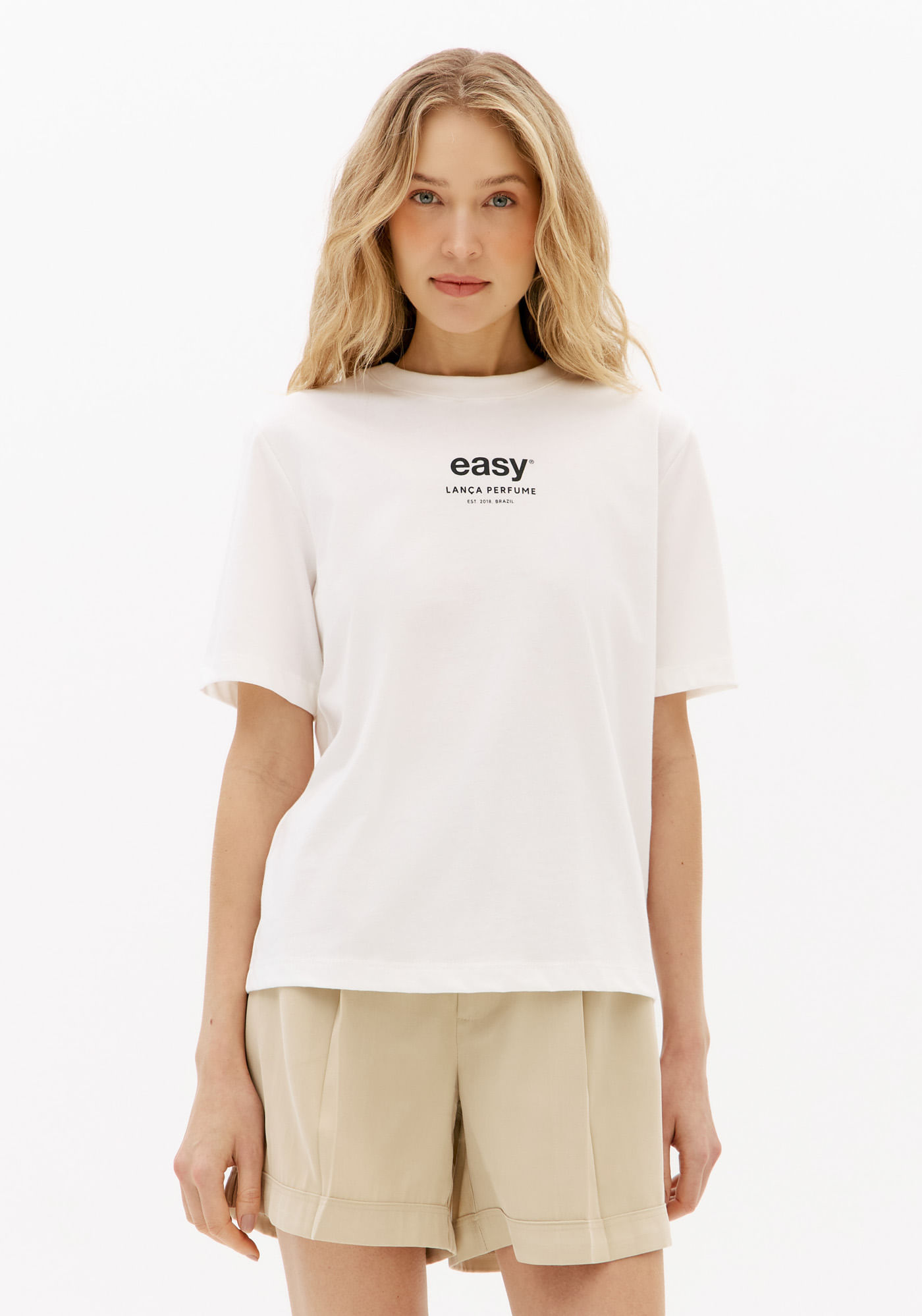 T-Shirt Regular Manga Curta Com Arte